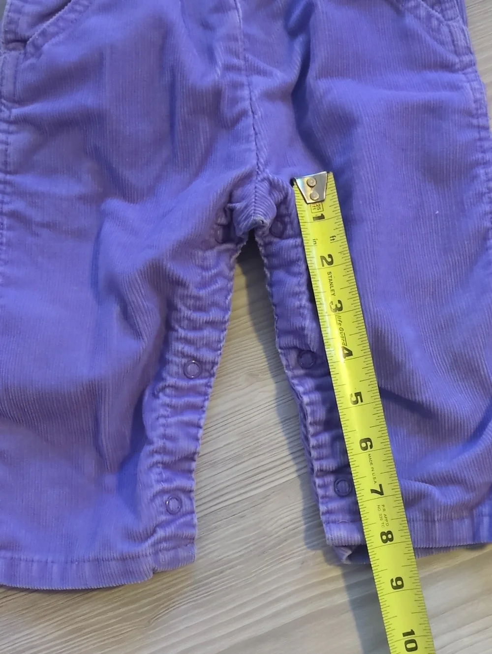 Vintage OshKosh B'gosh Purple Corduroy Overalls 18 Months USA Vestback Toddler